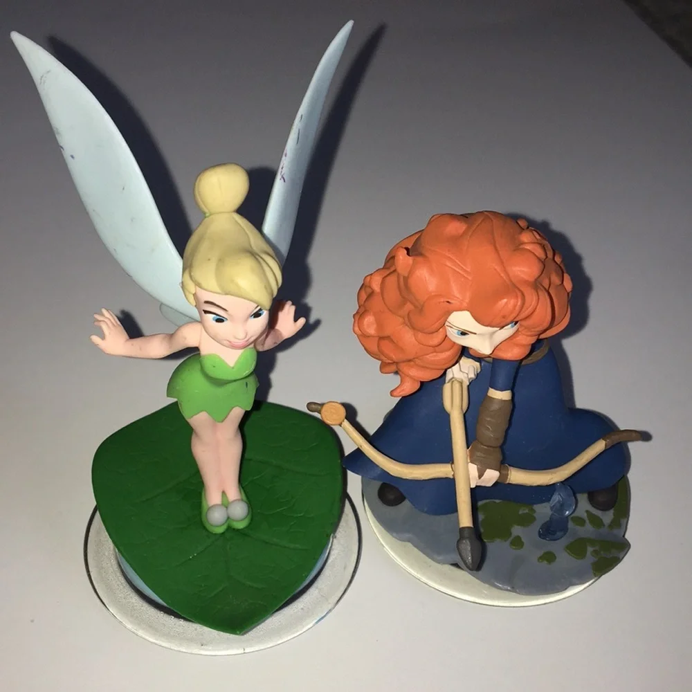Disney Infinity 2.0 Game & Characters 5 pieces-EUC
